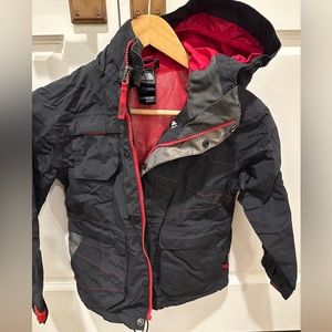 The north face boys ski/snowboard jacket shell boys size 7/8yr